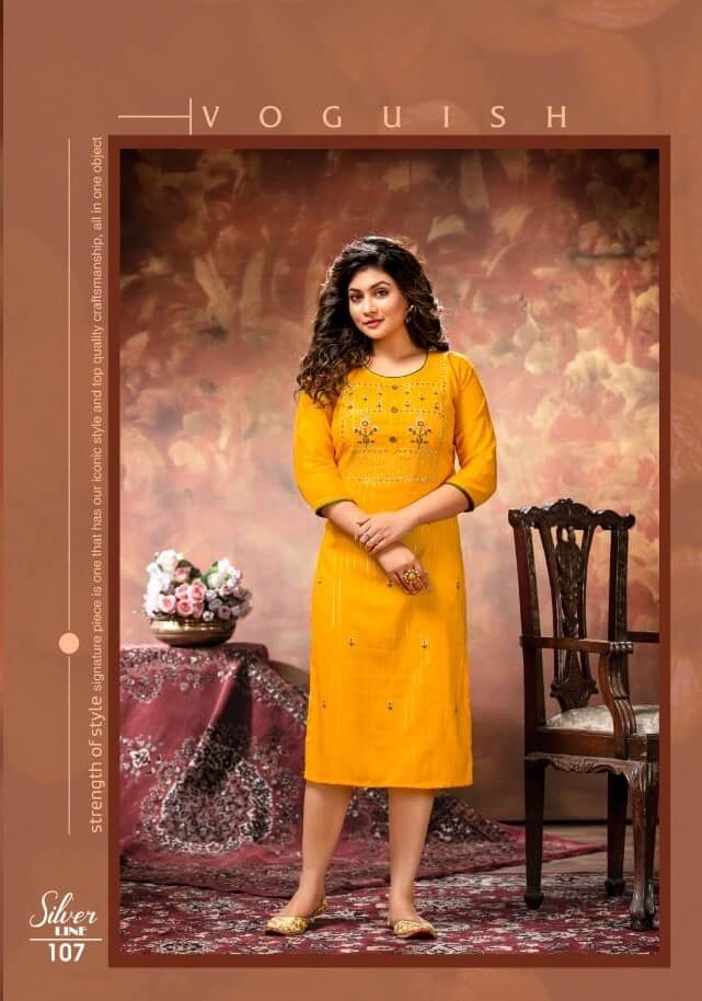 Kinti Silver Line Below 300 Kurtis Catalog collection 10