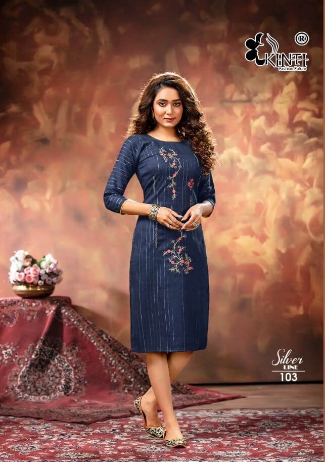 Kinti Silver Line Below 300 Kurtis Catalog collection 9