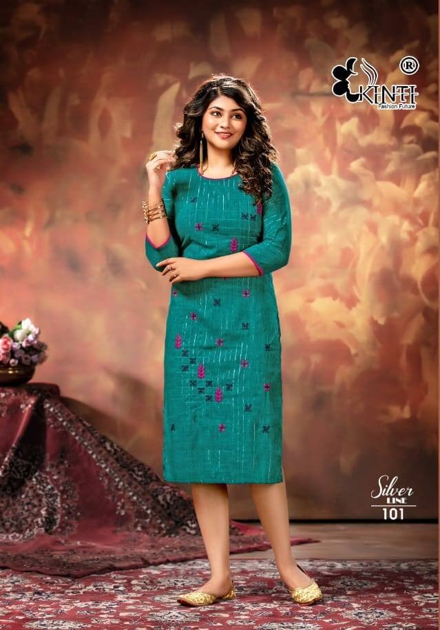 Kinti Silver Line Below 300 Kurtis Catalog collection 6