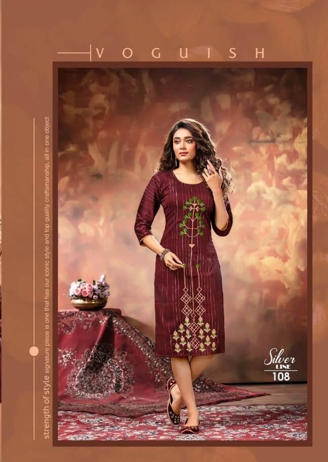 Kinti Silver Line Below 300 Kurtis Catalog collection 4