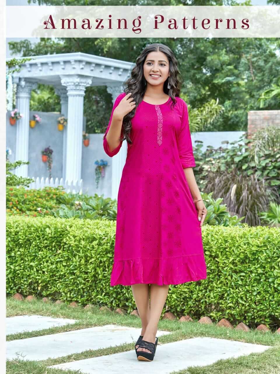 Kinti Flavours A Line Kurti Catalog collection 1