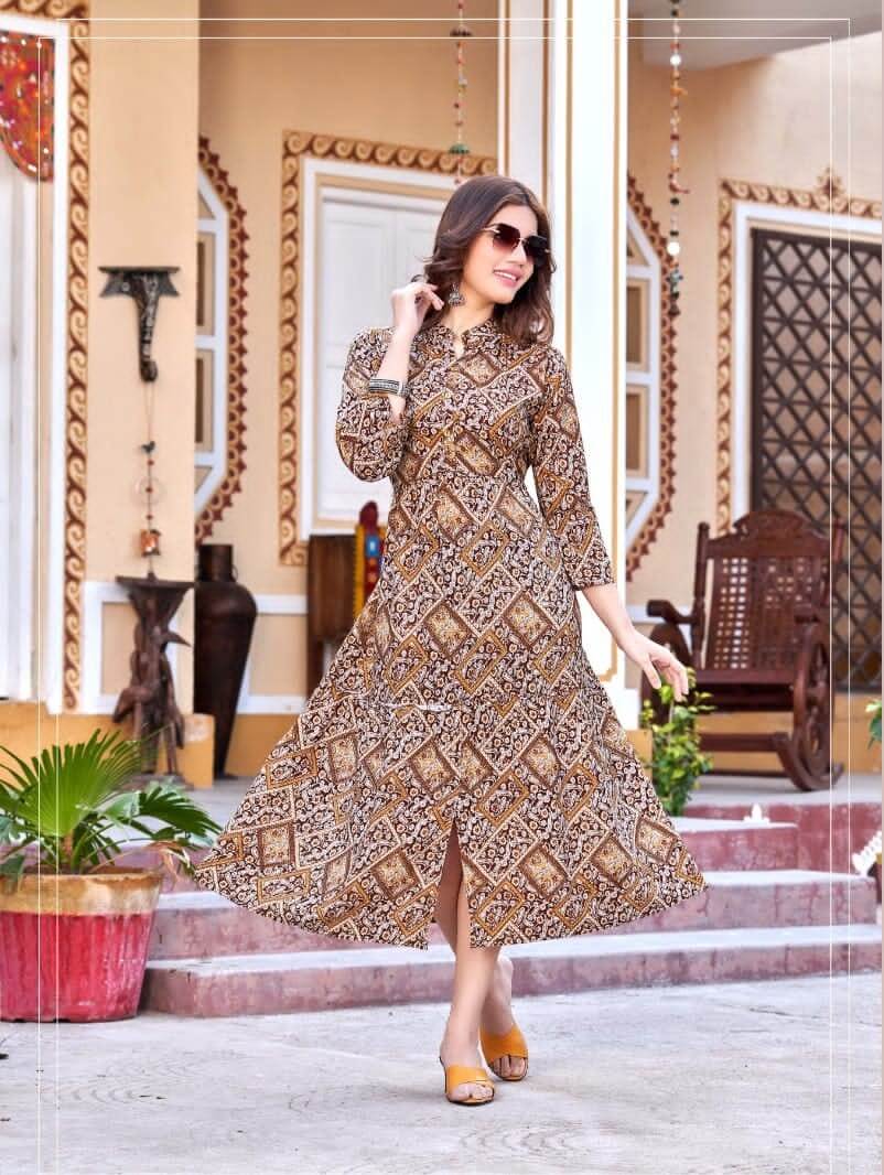 Kinti Veronica vol 2 A Line Kurti Catalog collection 4