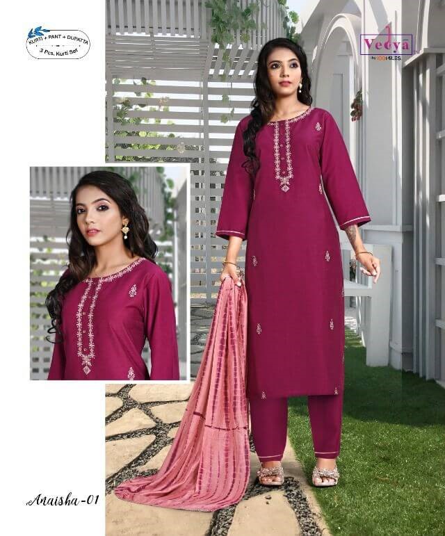 Vedya Anaisha Embroidery Salwar Kameez Catalog collection 1