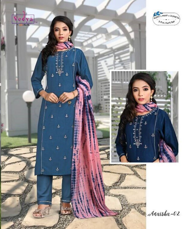 Vedya Anaisha Embroidery Salwar Kameez Catalog collection 5