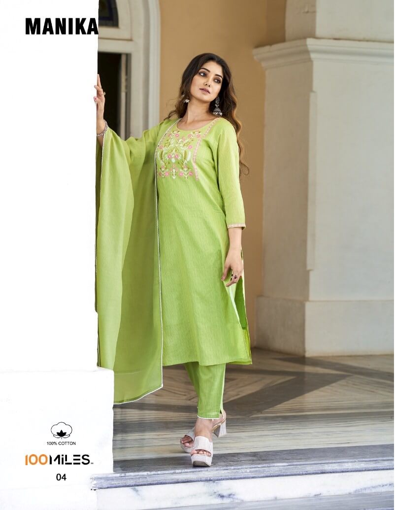 100 Miles Manika Cotton Salwar Kameez Catalog collection 6