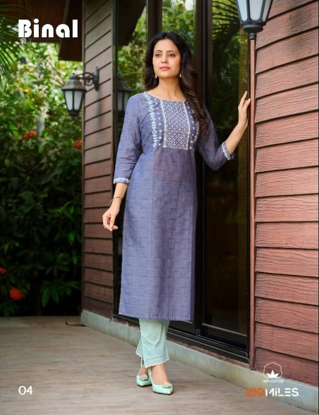 100Miles Binal Cotton Kurtis collection 1