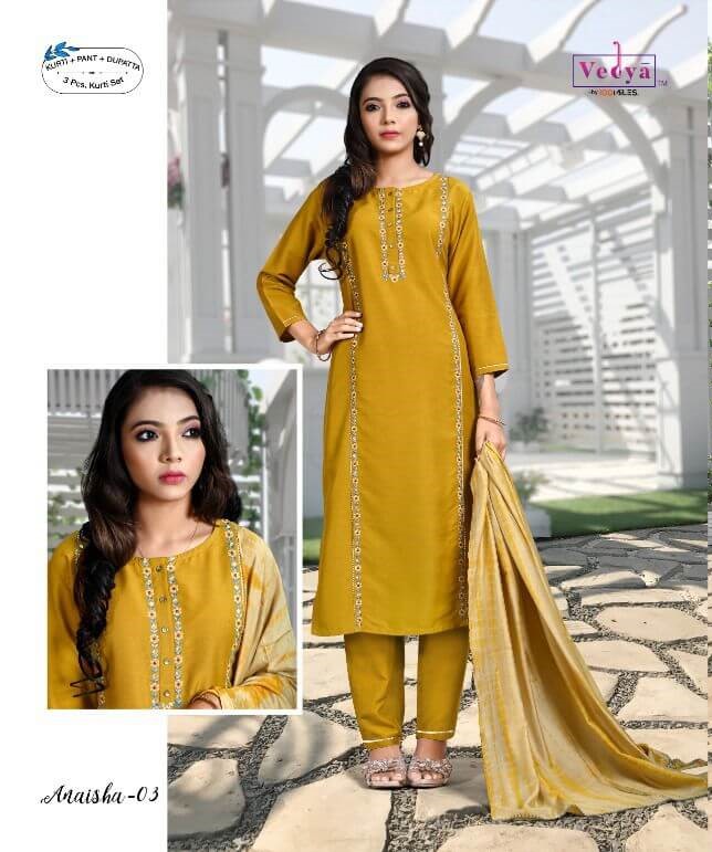 Vedya Anaisha Embroidery Salwar Kameez Catalog collection 4