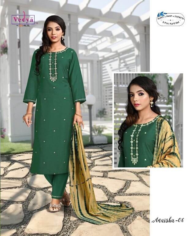 Vedya Anaisha Embroidery Salwar Kameez Catalog collection 3