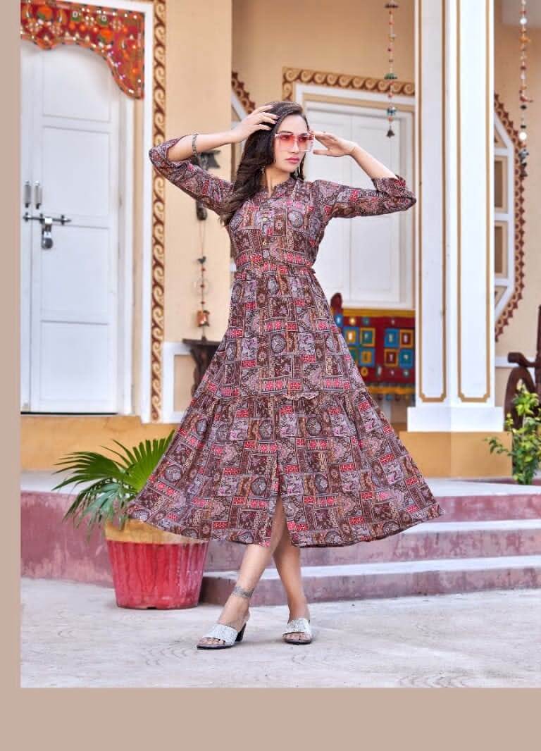 Kinti Veronica vol 2 A Line Kurti Catalog collection 5