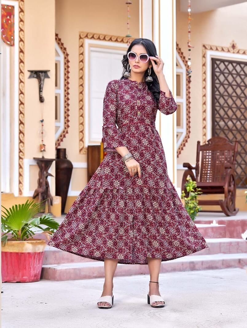 Kinti Veronica vol 2 A Line Kurti Catalog collection 8