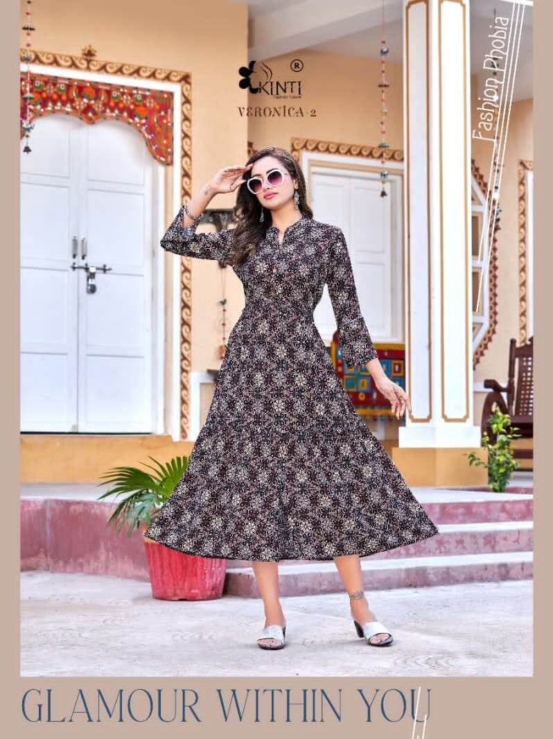 Kinti Veronica vol 2 A Line Kurti Catalog collection 9