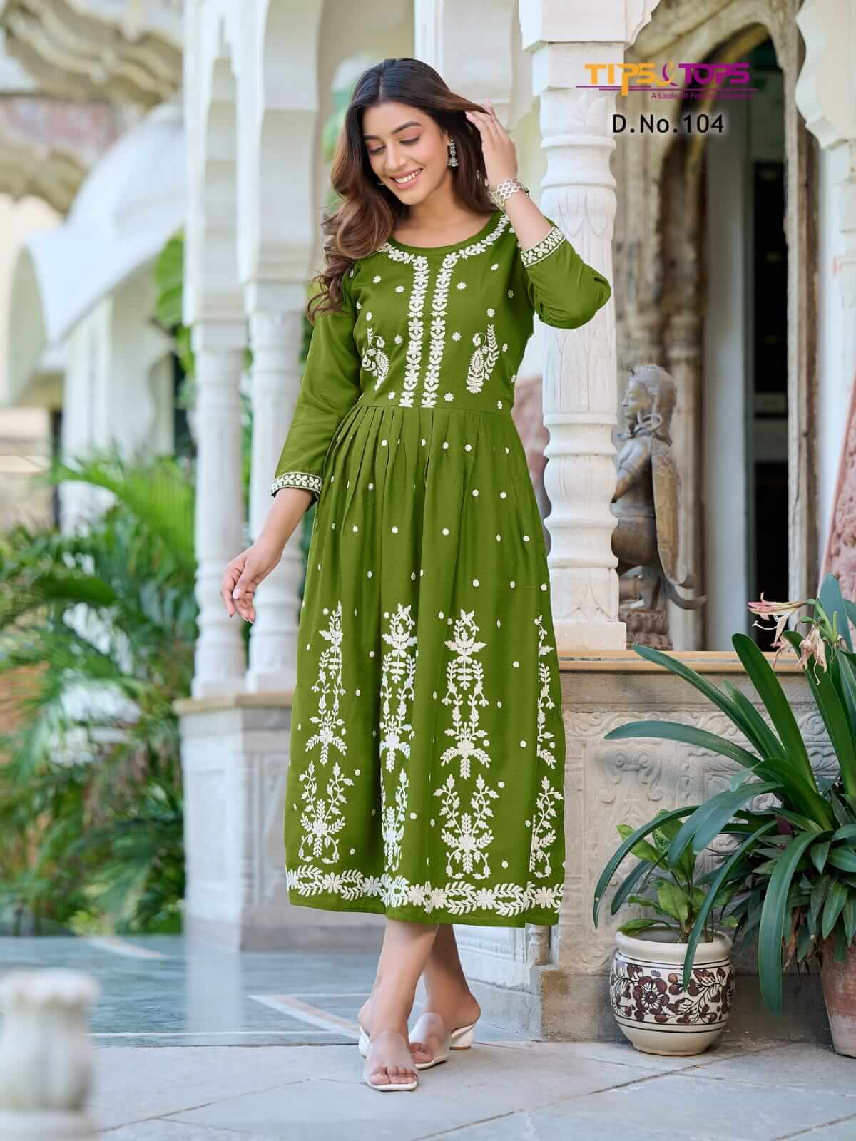 Tips Tops Lakhnavi Lucknowi Work Kurti Catalog collection 2