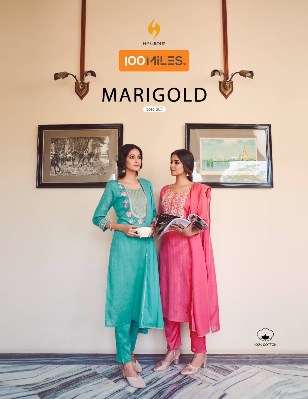 100 Miles Marigold Readymade Dress Catalog collection 1
