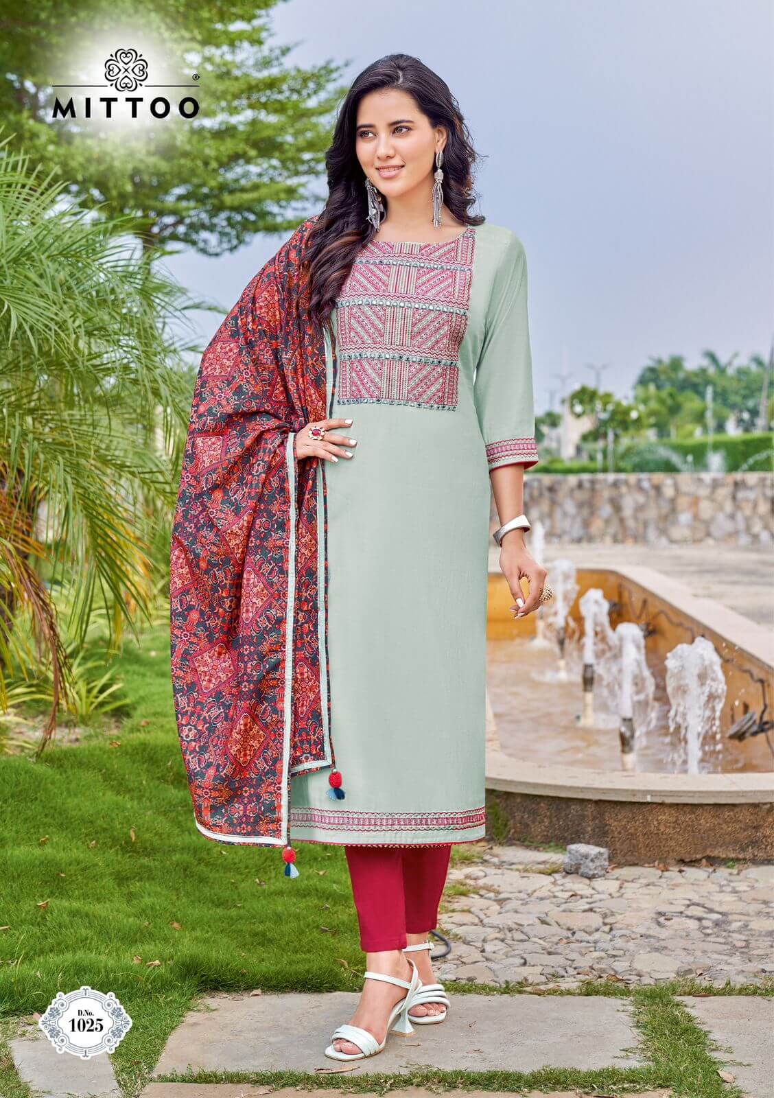 Mittoo Shringar vol 9 Kurti Pant Dupatta set collection 8