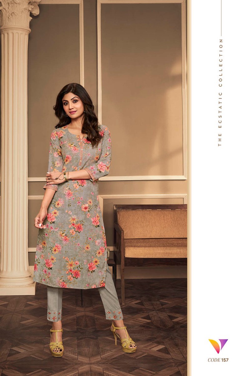 Vatsam Shilpa Kurtis with Bottom Catalog collection 9