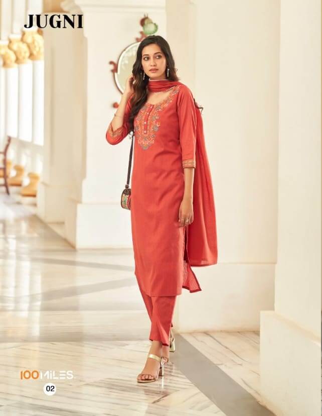 100 Miles Jugni Kurti Pant Dupatta Set Catalog collection 7