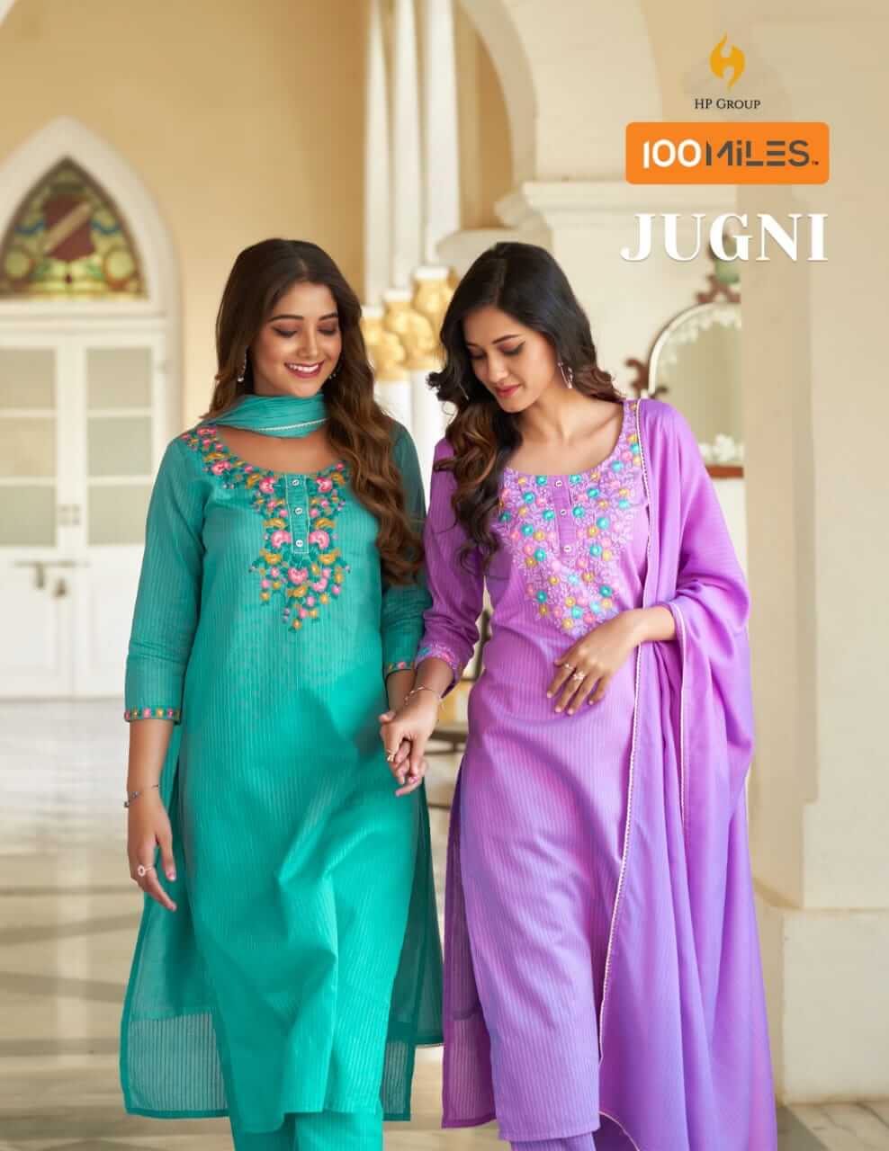 100 Miles Jugni Kurti Pant Dupatta Set Catalog collection 5