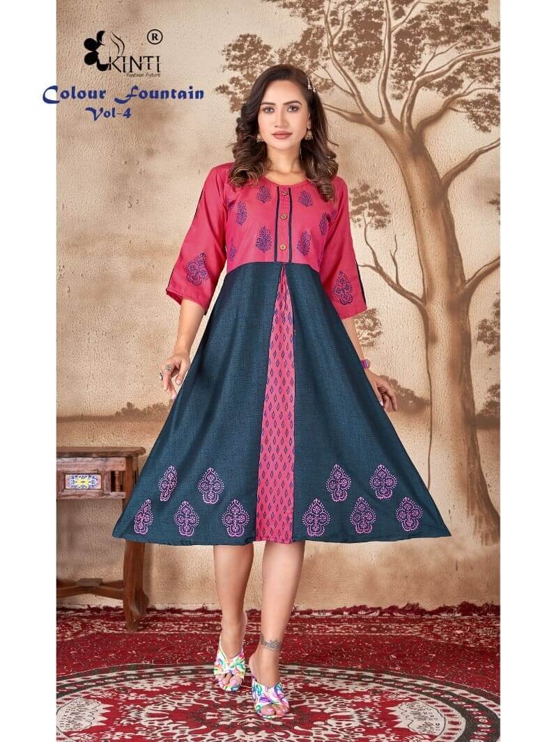 Kinti Colour Fountain vol 4 Kurtis below 300 Catalog collection 6