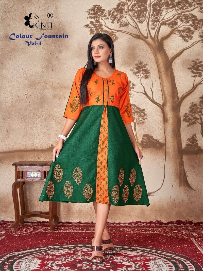 Kinti Colour Fountain vol 4 Kurtis below 300 Catalog collection 2