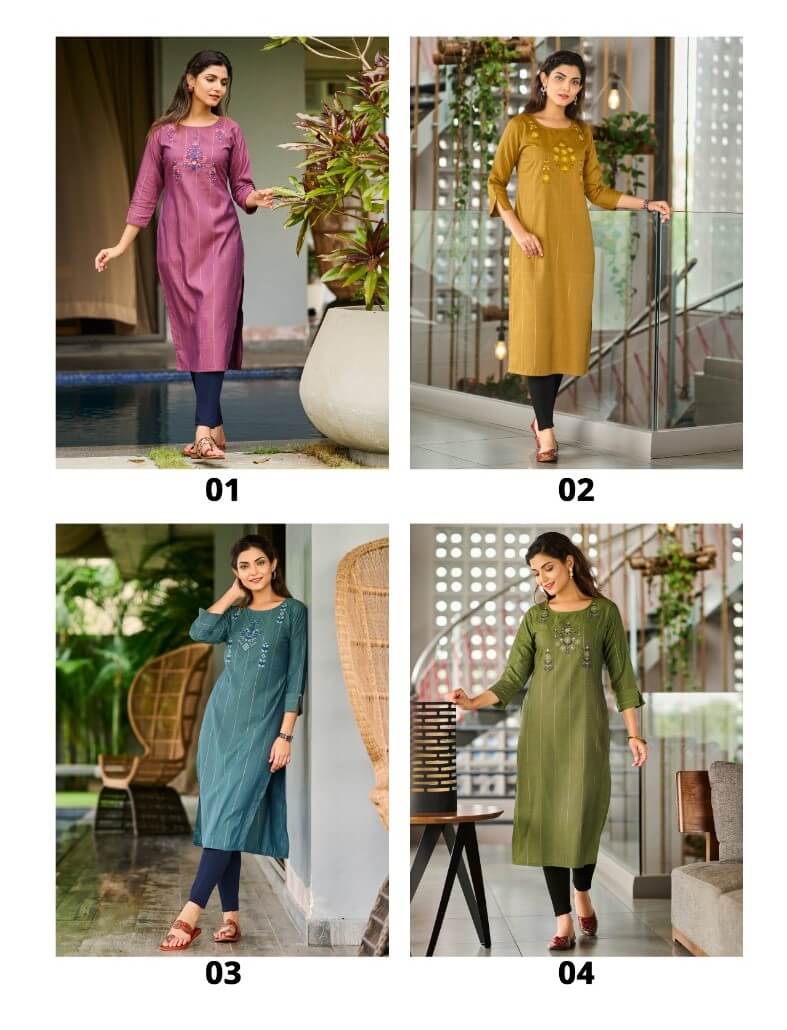 100 Miles Malta Cotton Kurtis Catalog collection 1