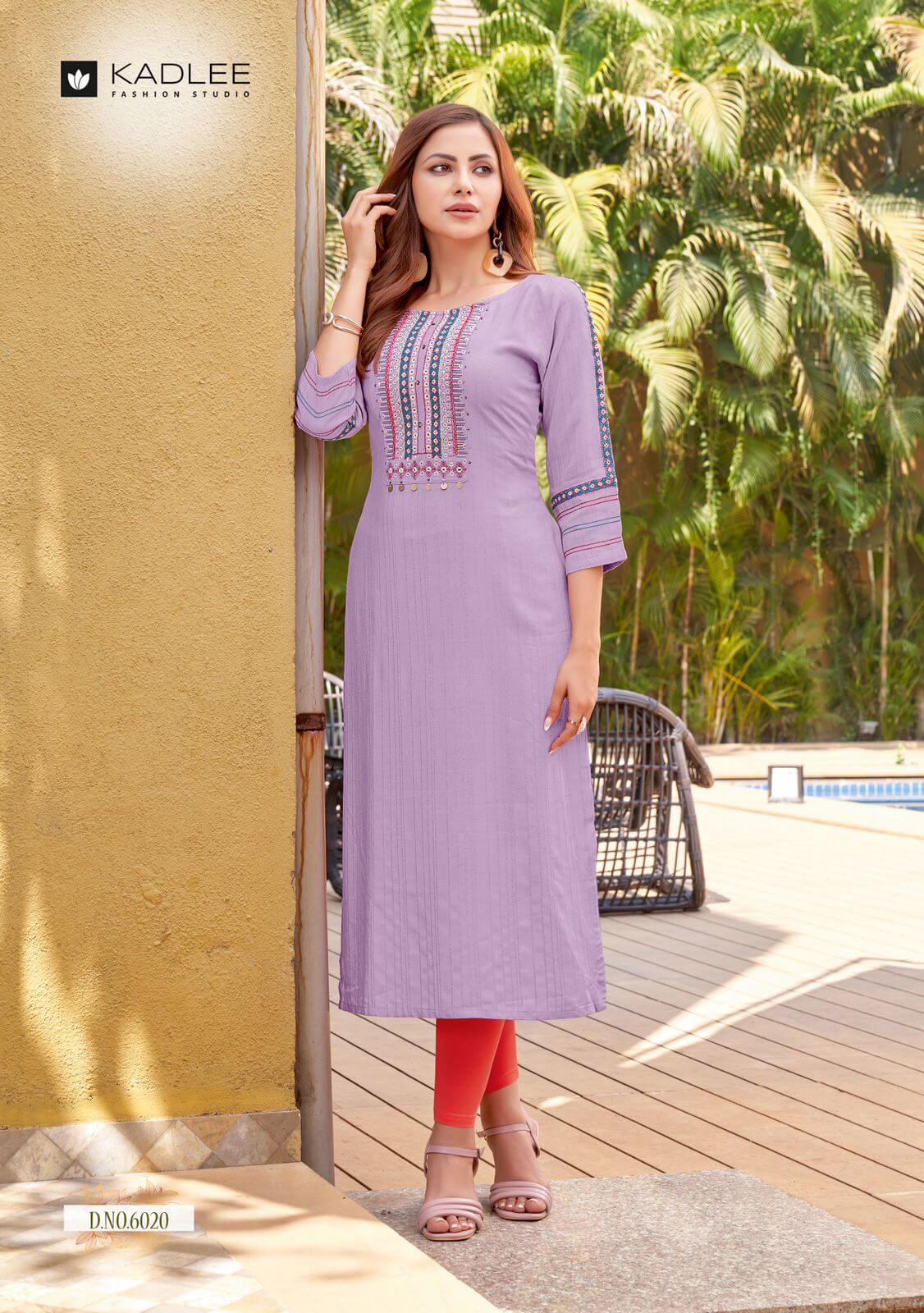 Kadlee Moonlight vol 4 Rayon Kurti Catalog collection 1