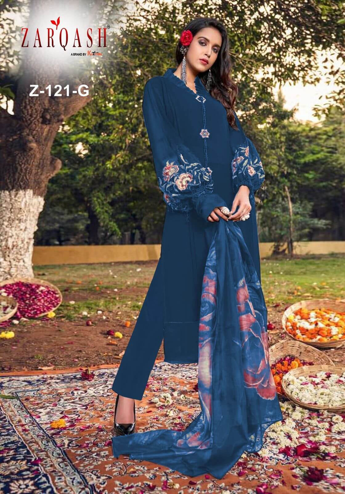 Zarqash Z 121 Pakistani Suits Catalog collection 9