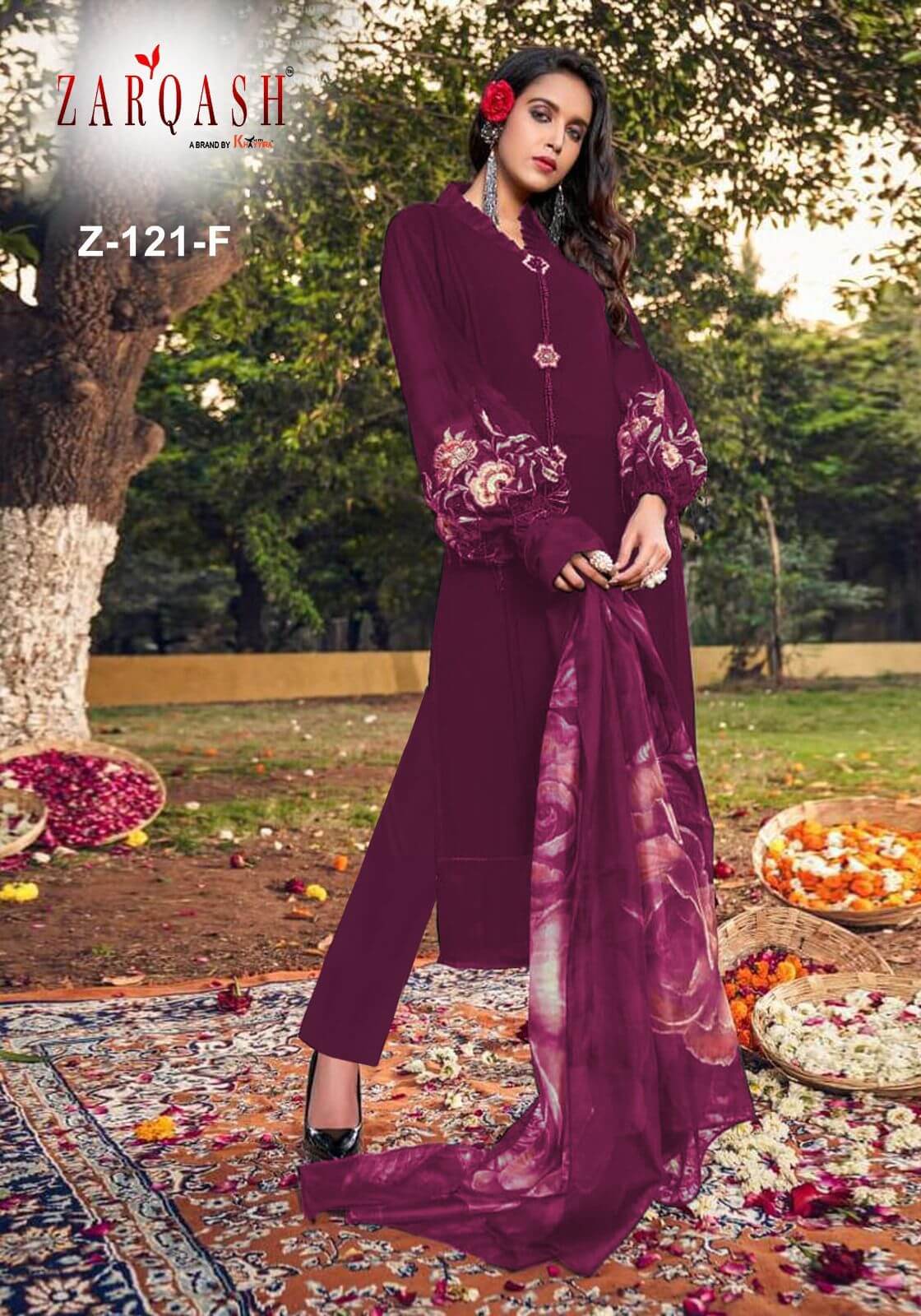 Zarqash Z 121 Pakistani Suits Catalog collection 8