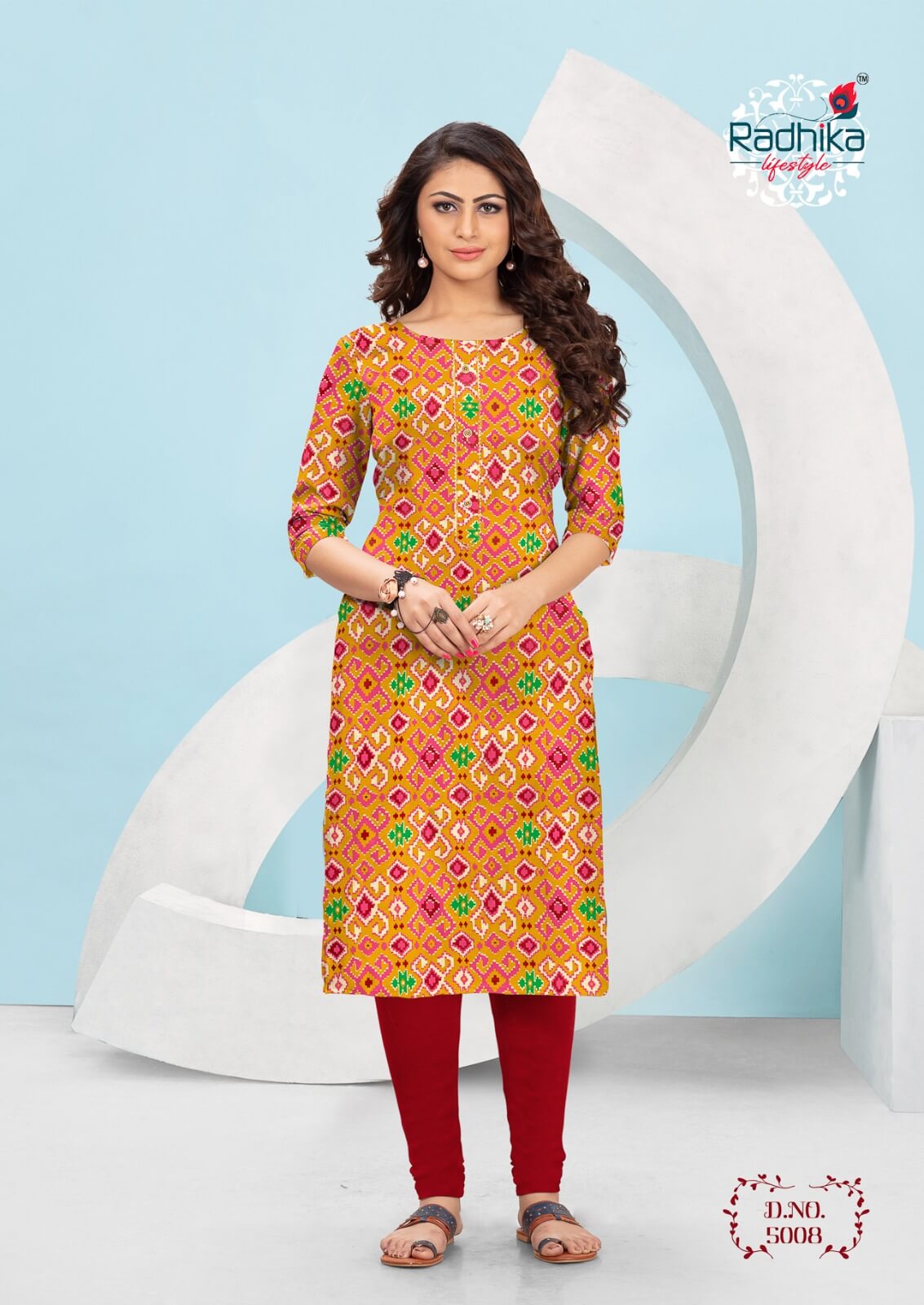 Radhika LifeStyle Traditional  vol 5 Kurti Below 300 collection 9