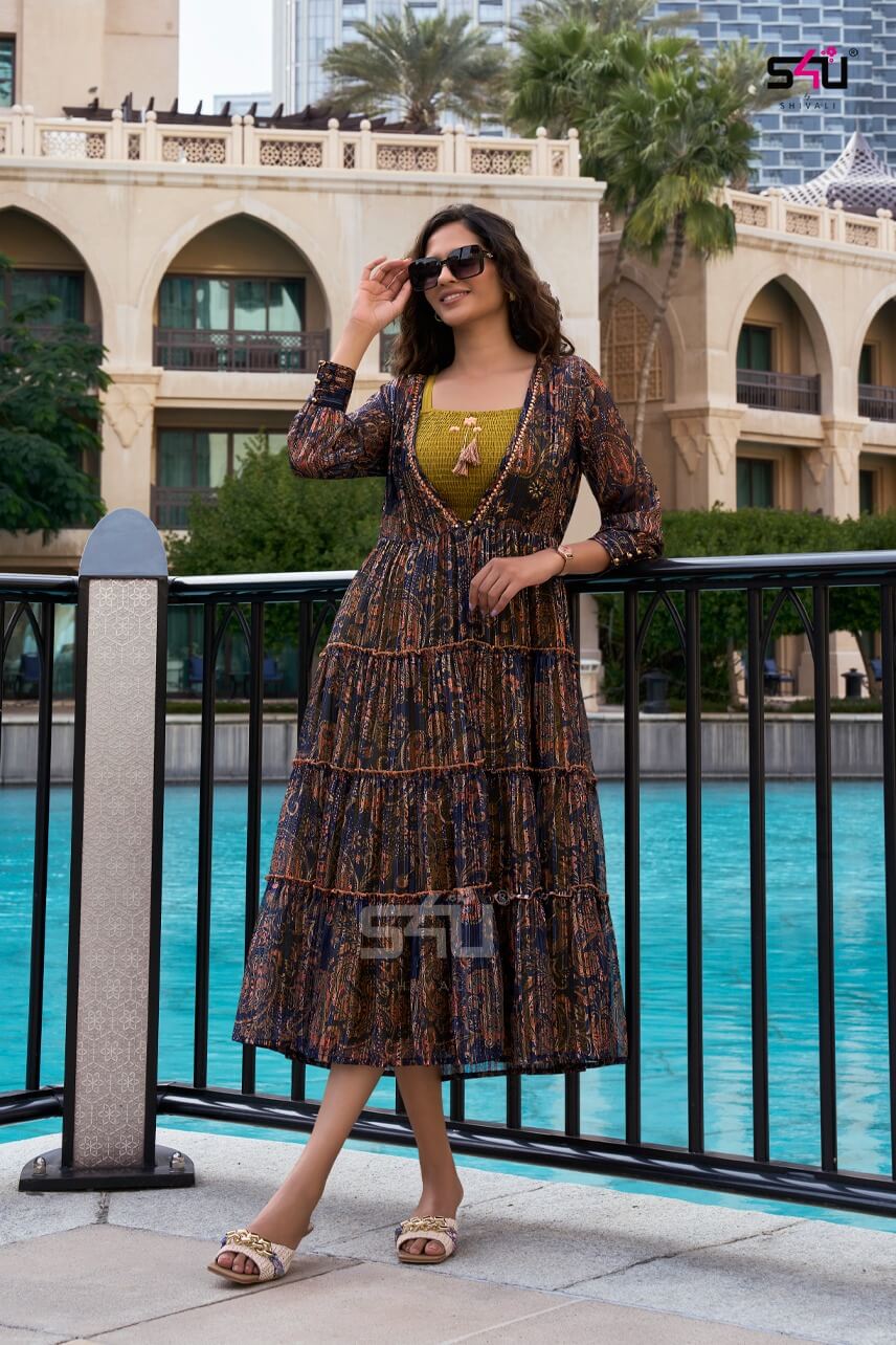 S4u Hello Jacket vol 9 Designer Kurti collection 3