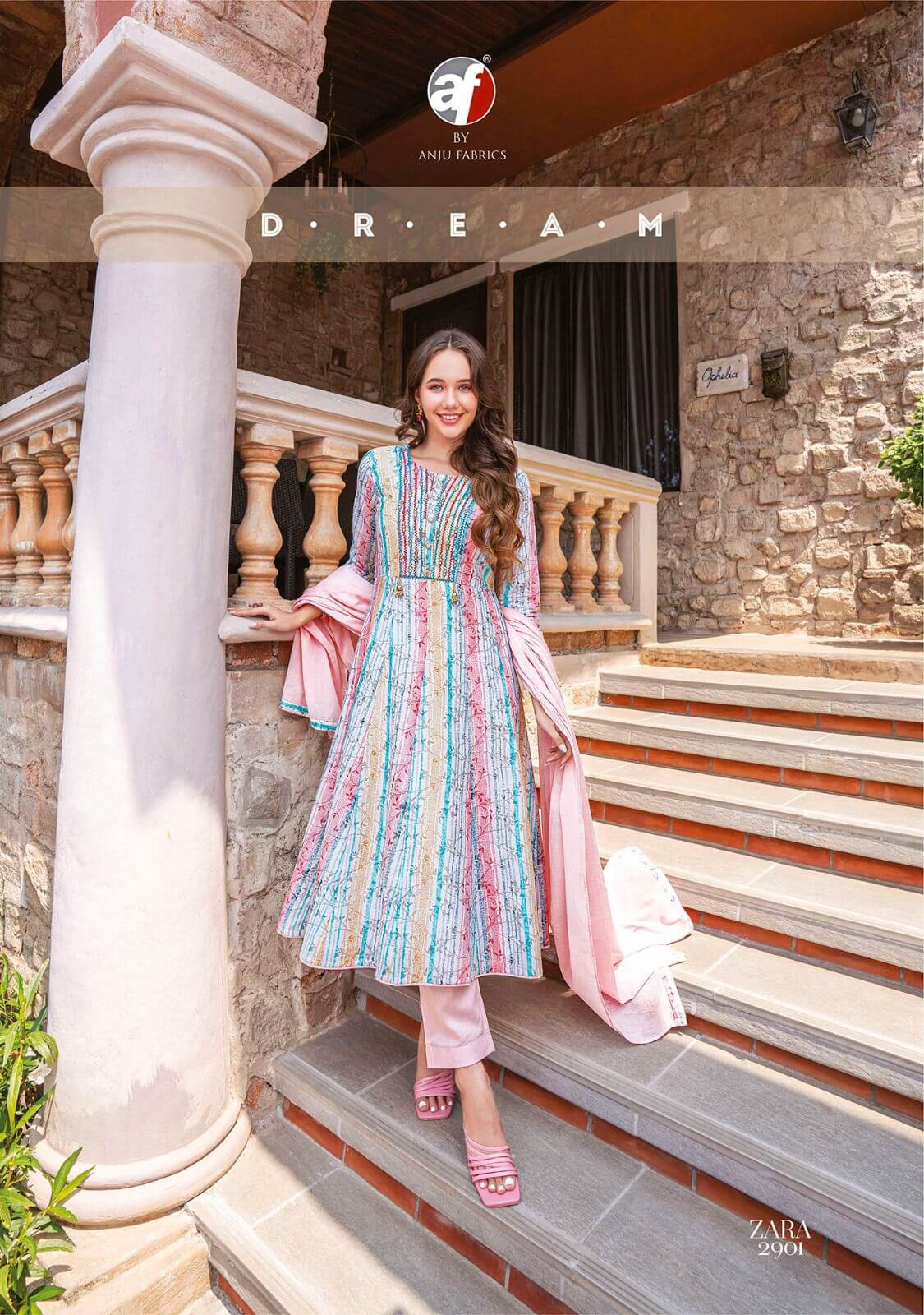 Anju Fabrics Zara vol 3 Readymade Dress Catalog collection 6