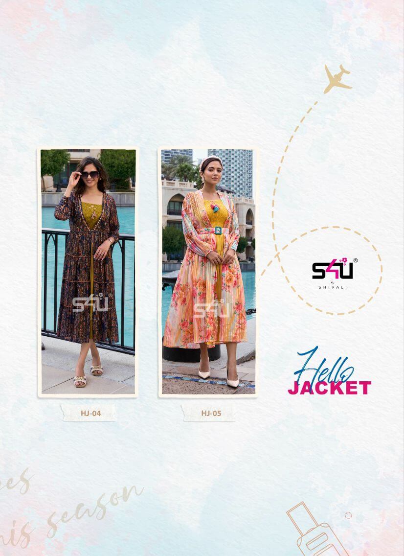 S4u Hello Jacket vol 9 Designer Kurti collection 6