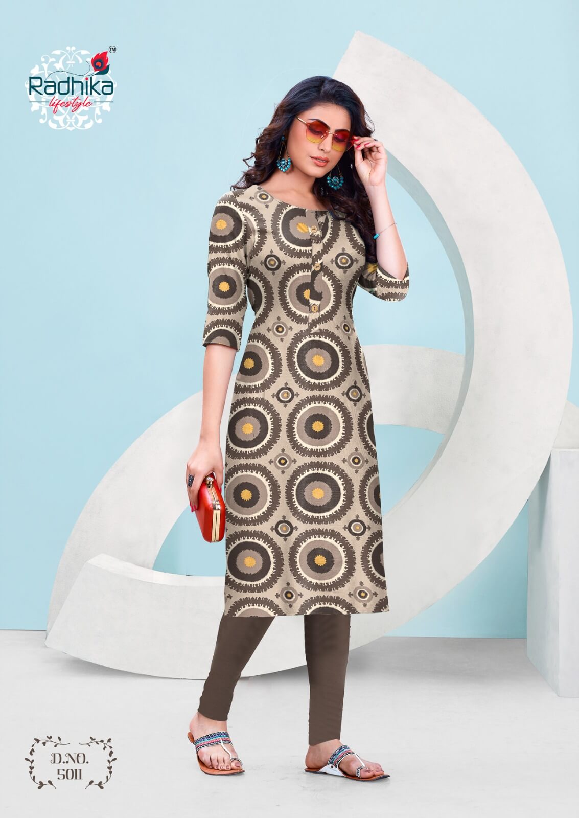 Radhika LifeStyle Traditional  vol 5 Kurti Below 300 collection 8