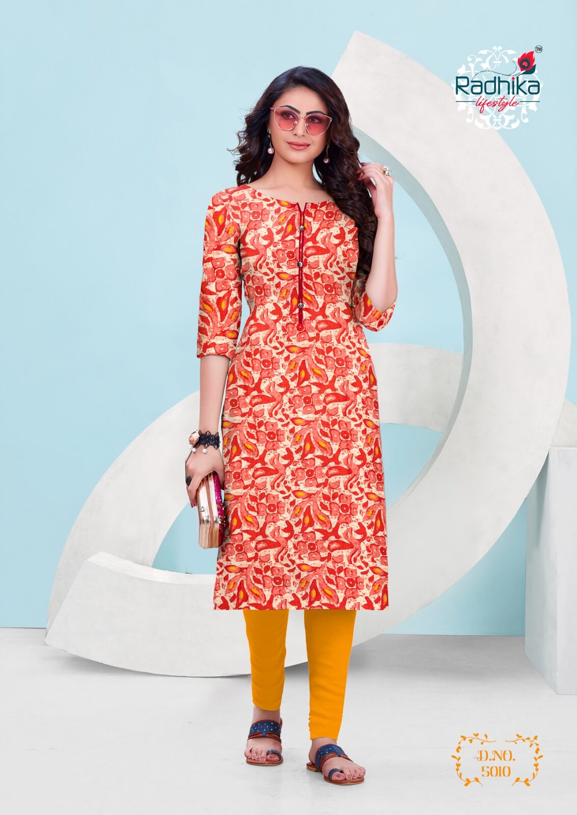 Radhika LifeStyle Traditional  vol 5 Kurti Below 300 collection 1