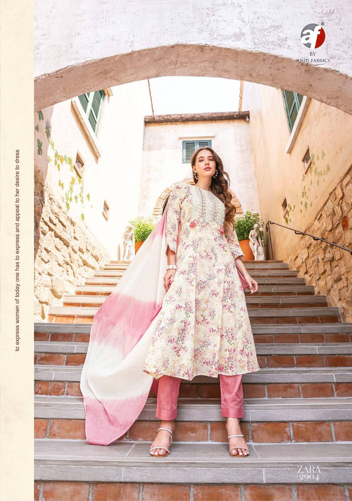Anju Fabrics Zara vol 3 Readymade Dress Catalog collection 4