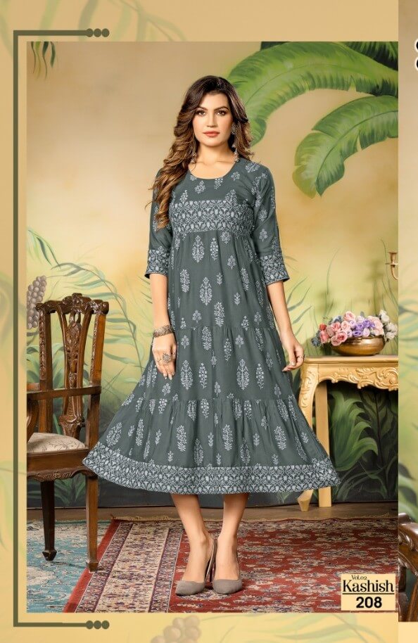 Kinti Kashish vol 2 Rayon Kurti Catalog collection 5