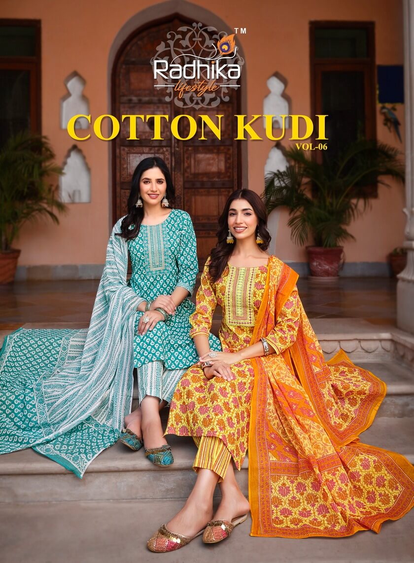 Radhika Lifestyle Cotton Kudi vol 6 Cotton Salwar Kameez collection 7