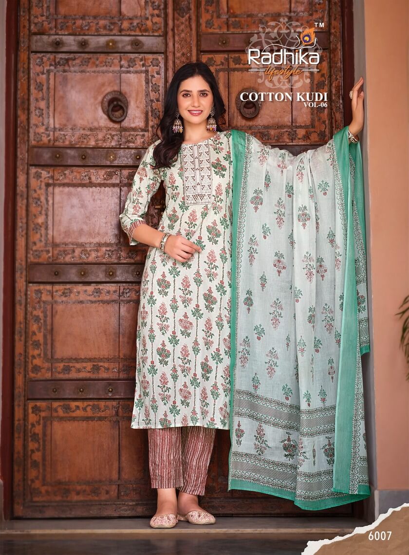 Radhika Lifestyle Cotton Kudi vol 6 Cotton Salwar Kameez collection 8