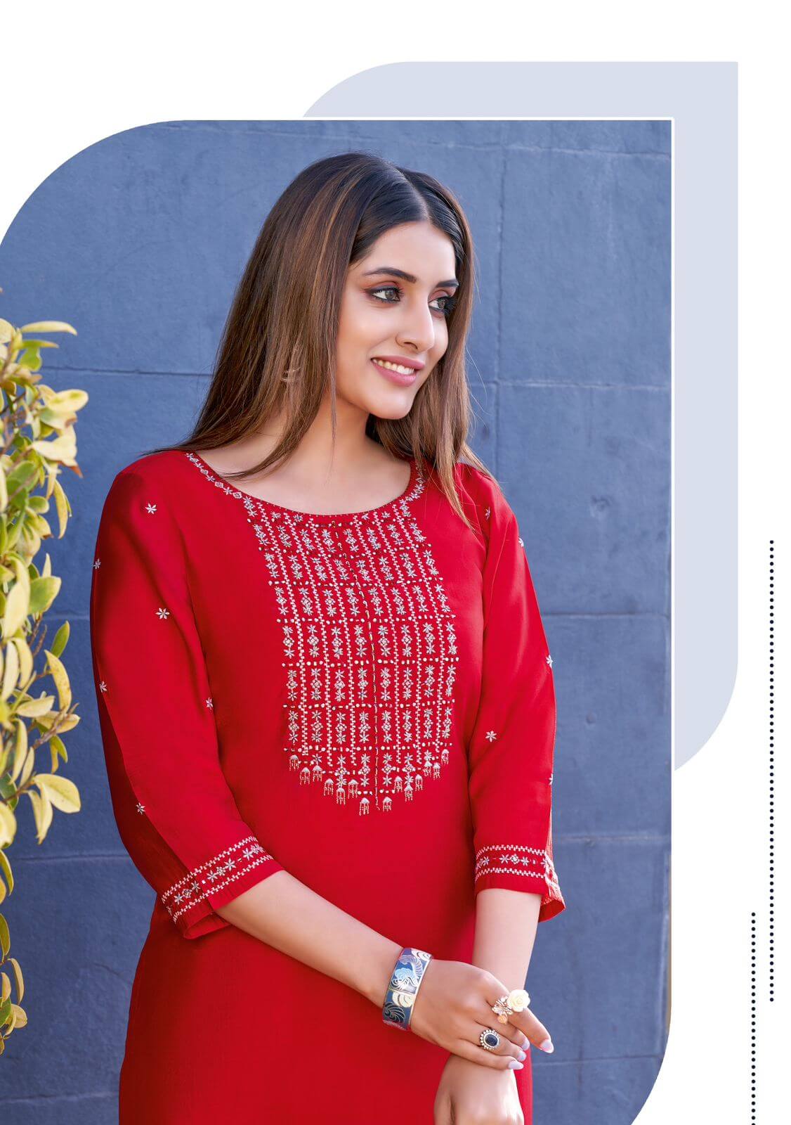 Wooglee Fashion Barbella vol 10 Embroidery Kurti Catalog collection 9