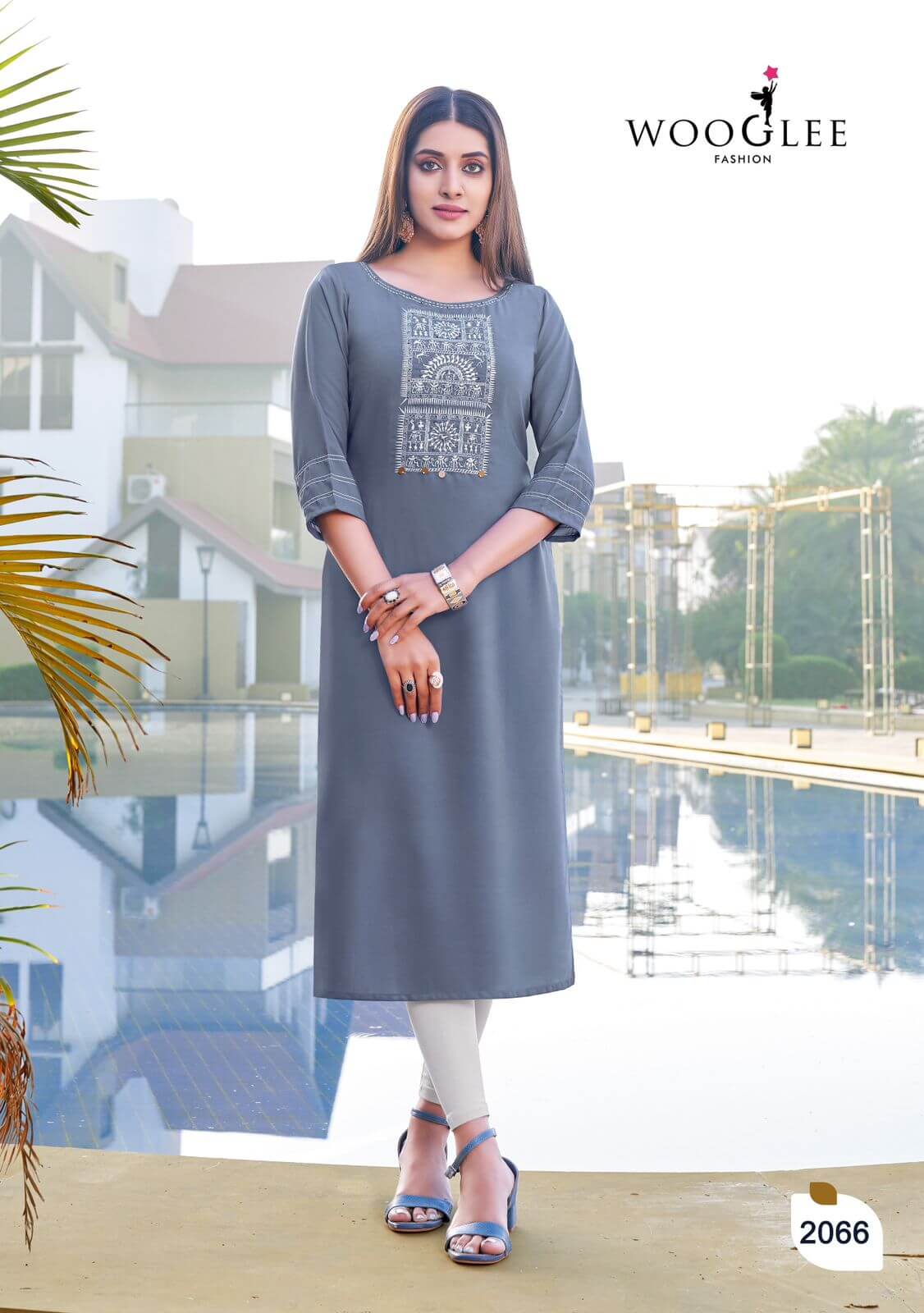 Wooglee Fashion Barbella vol 10 Embroidery Kurti Catalog collection 7