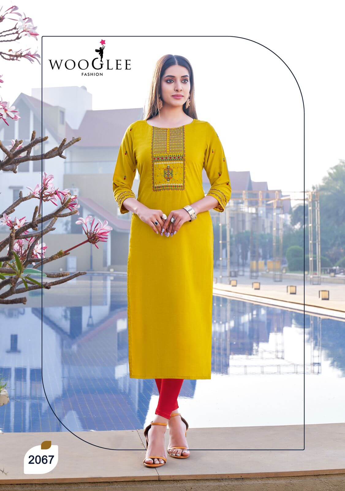 Wooglee Fashion Barbella vol 10 Embroidery Kurti Catalog collection 4