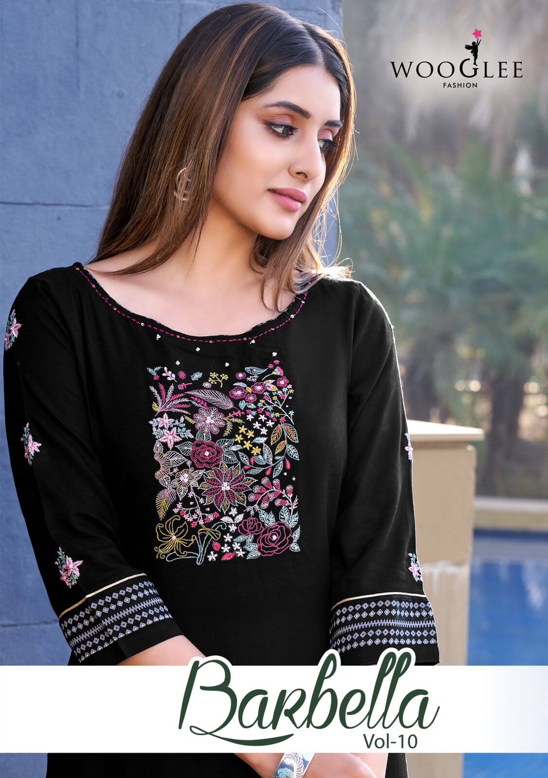 Wooglee Fashion Barbella vol 10 Embroidery Kurti Catalog collection 1