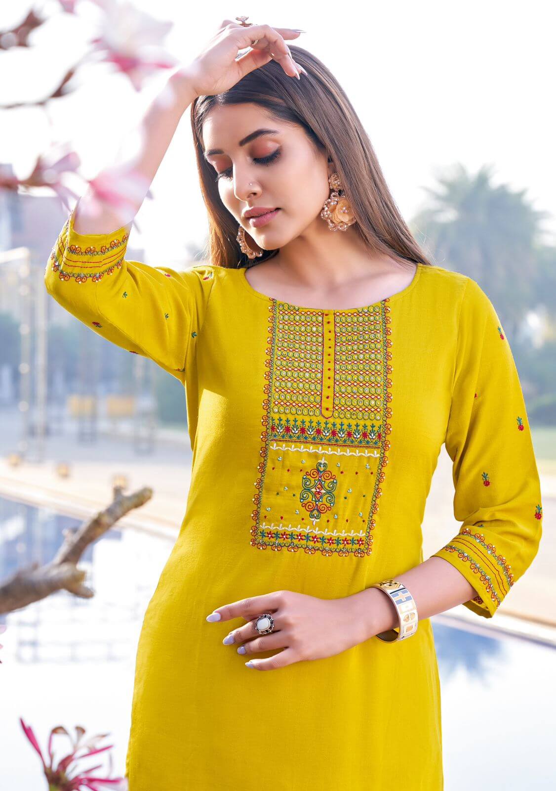 Wooglee Fashion Barbella vol 10 Embroidery Kurti Catalog collection 8