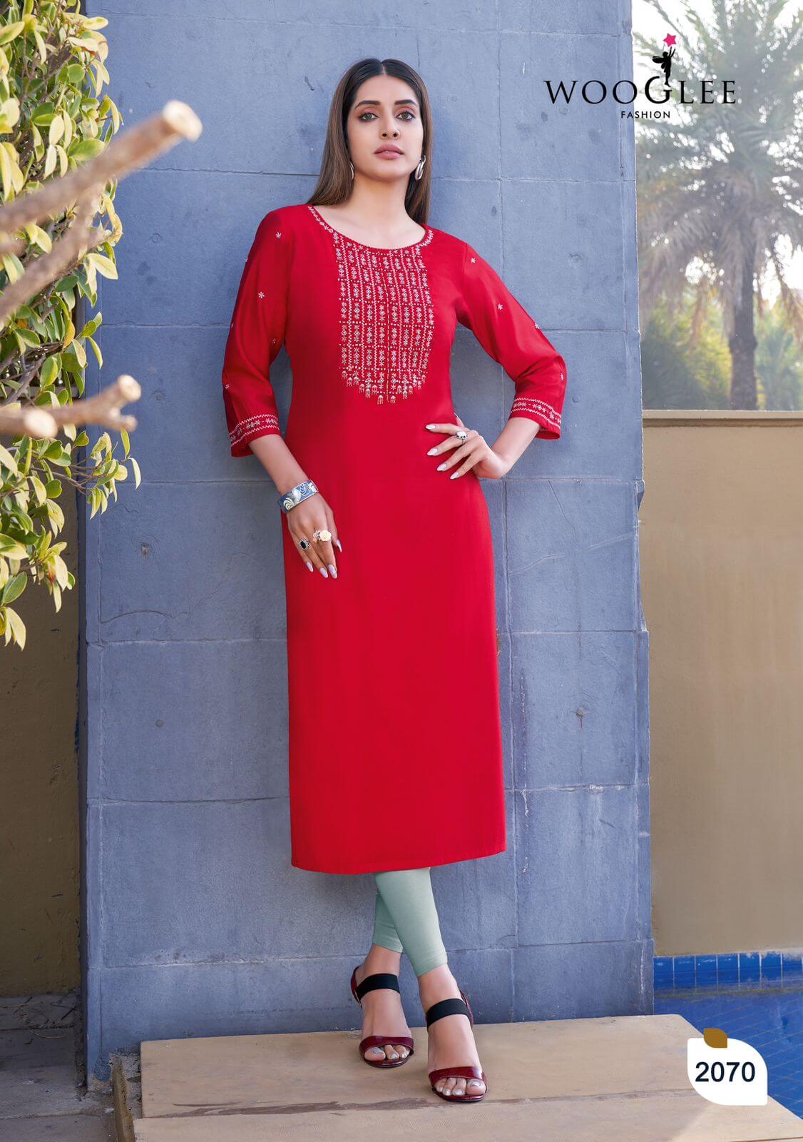 Wooglee Fashion Barbella vol 10 Embroidery Kurti Catalog collection 2