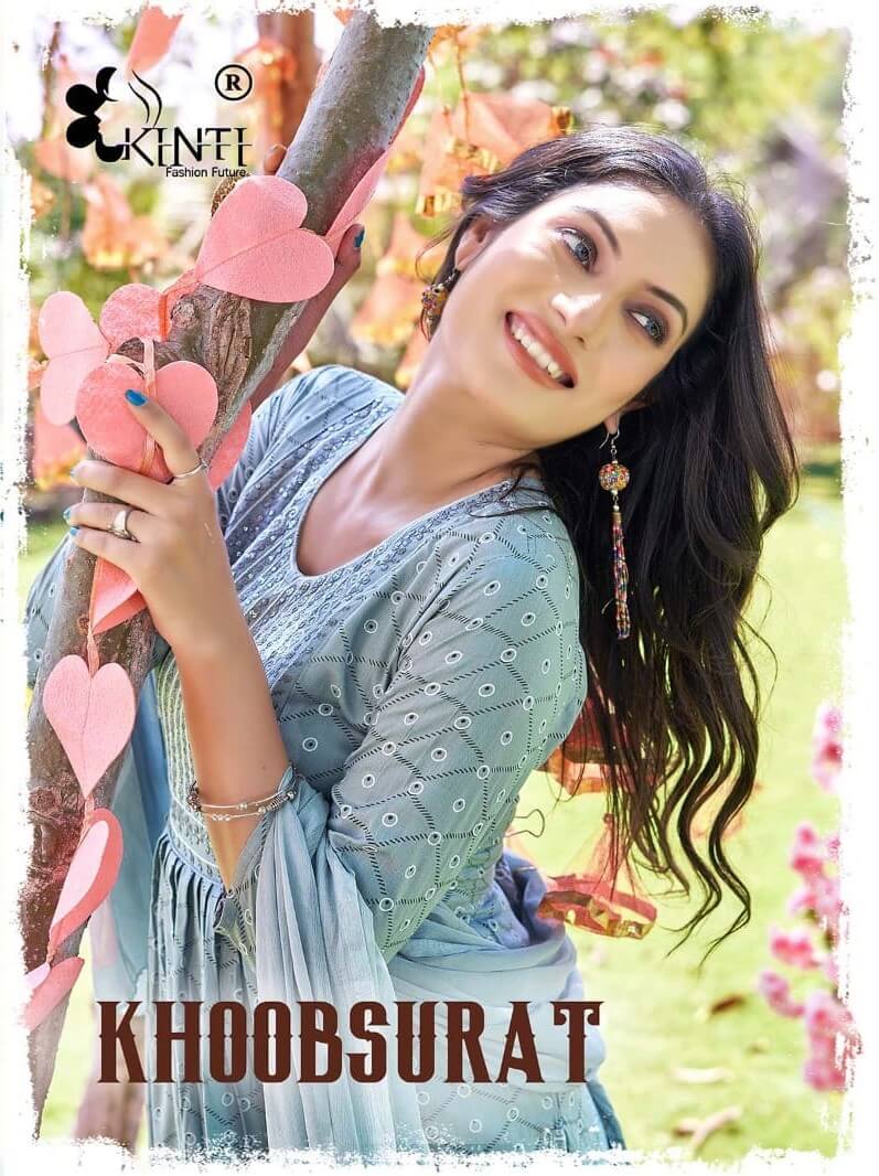 Kinti Khoobsurat Kurtis with Bottom and Dupatta collection 7