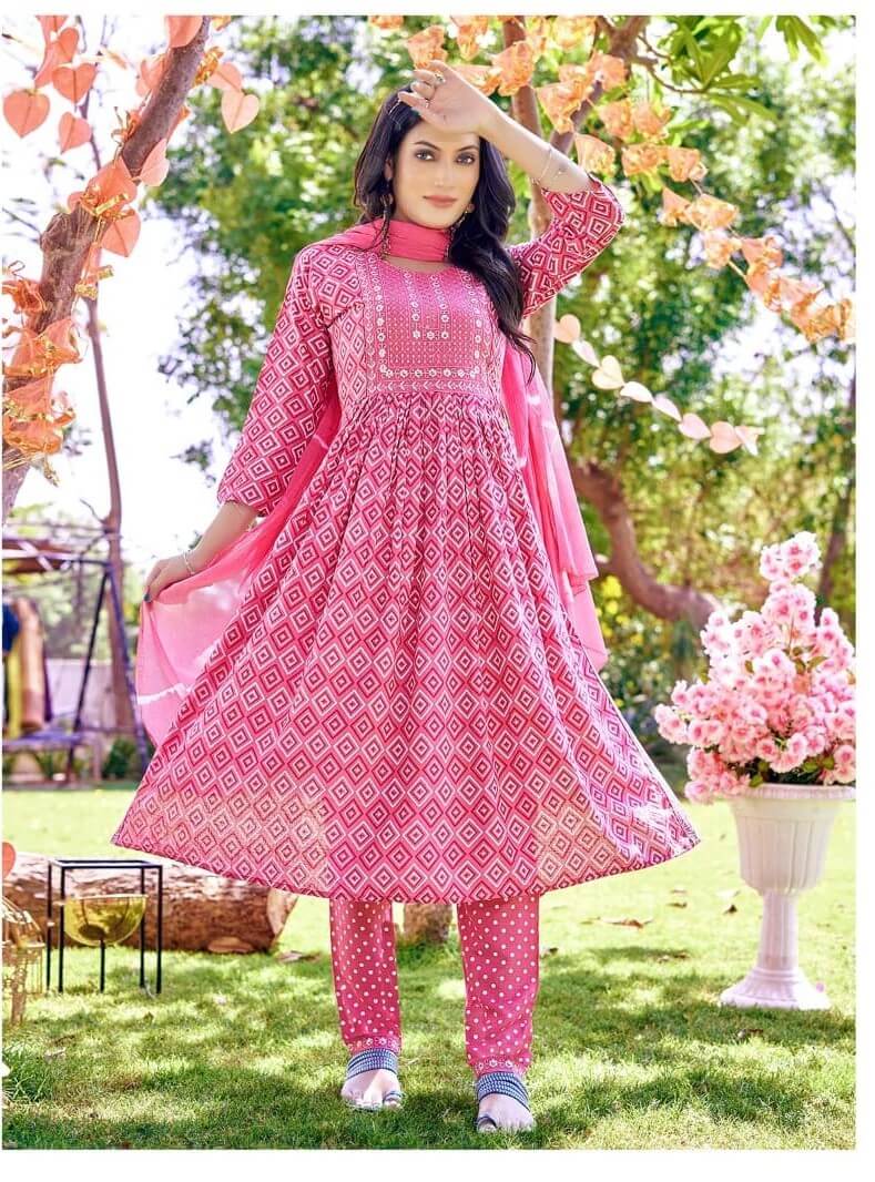 Kinti Khoobsurat Kurtis with Bottom and Dupatta collection 4