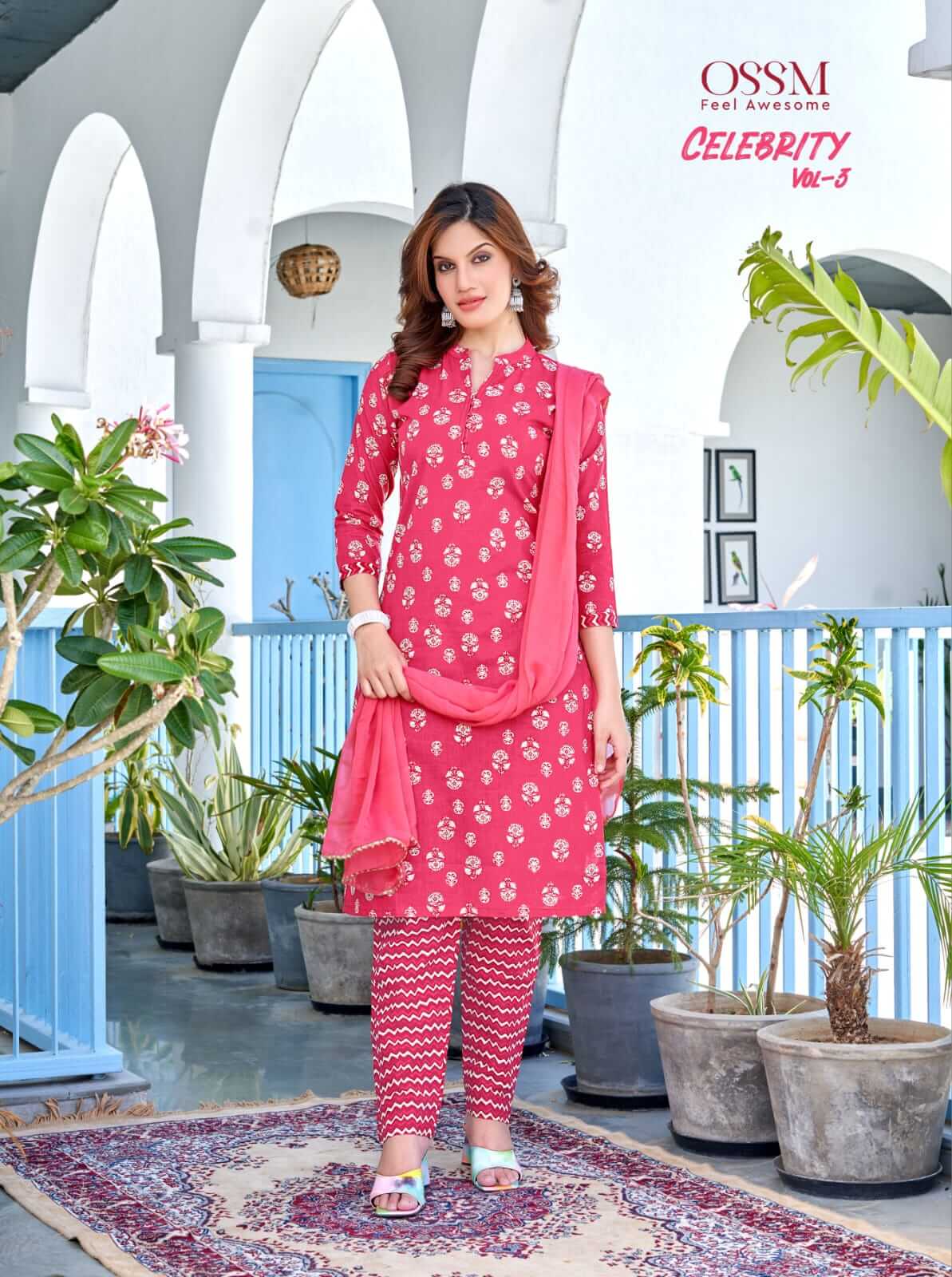 ossm Celebrity vol 3 Cotton Salwar Kameez Catalog collection 7