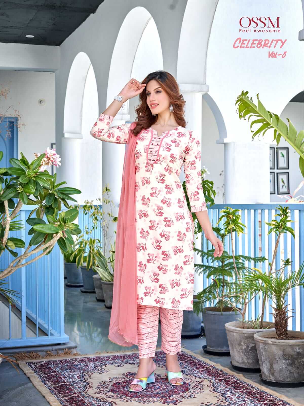 ossm Celebrity vol 3 Cotton Salwar Kameez Catalog collection 4