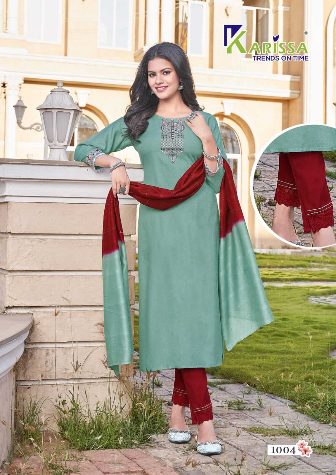 Karissa Kashvi Kurti with Dupatta and Pant Catalog collection 2