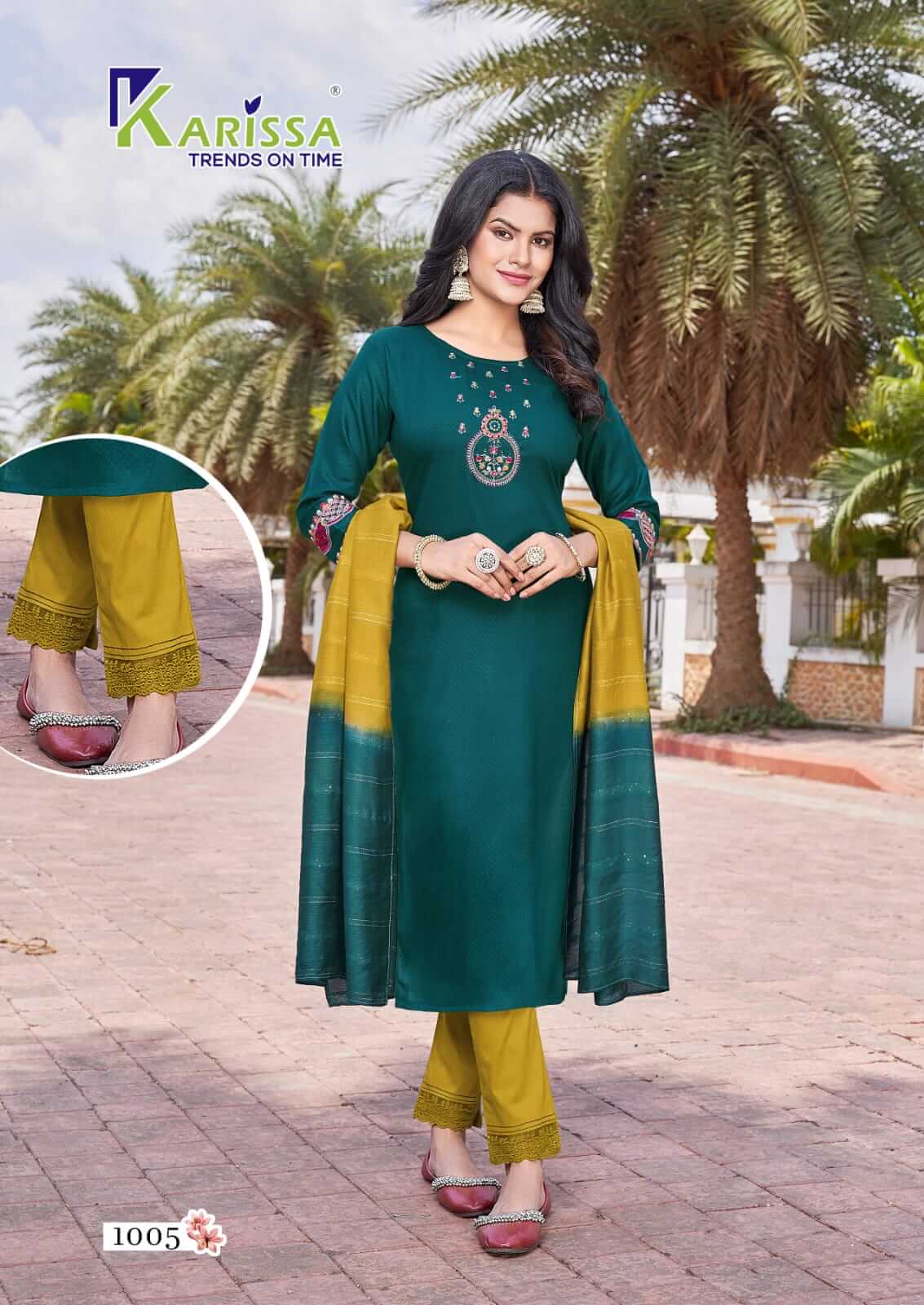 Karissa Kashvi Kurti with Dupatta and Pant Catalog collection 5