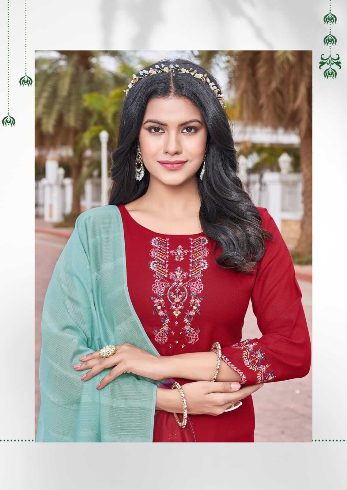 Karissa Kashvi Kurti with Dupatta and Pant Catalog collection 8